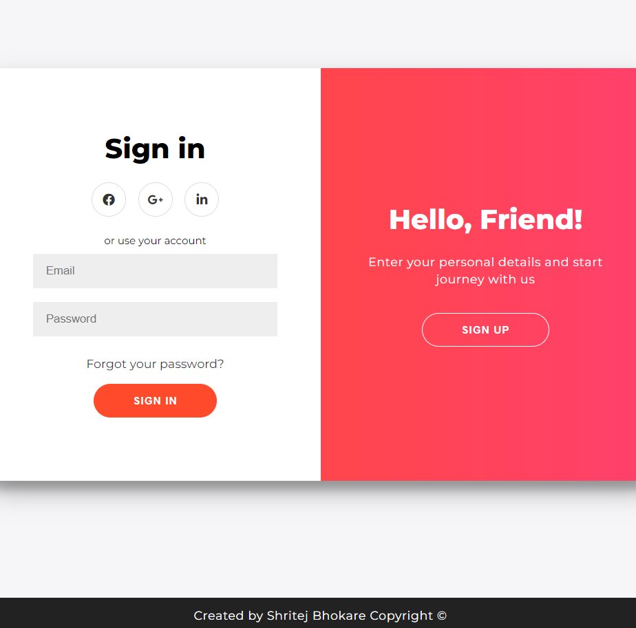 login page
